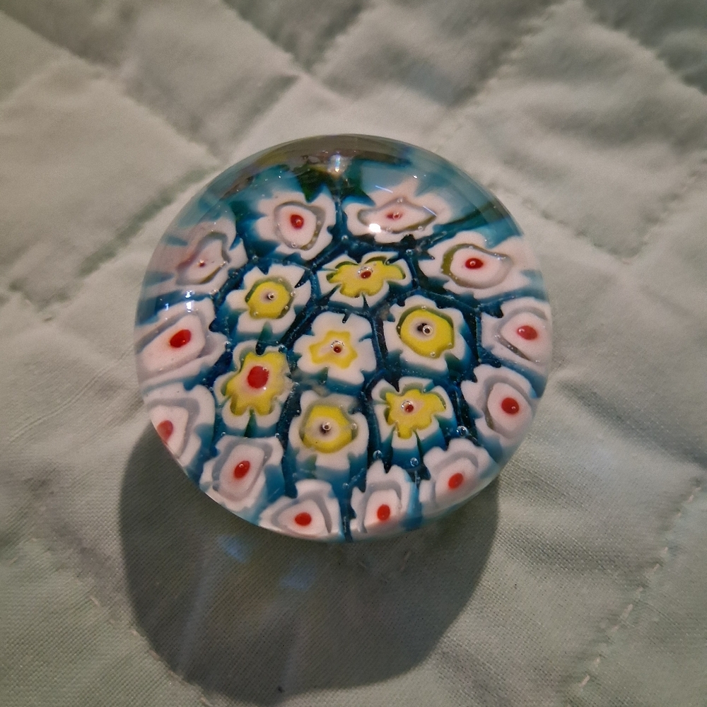 Vintage Millefiori Paperweight